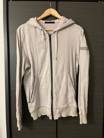 풀 집업 후드티 라이트 그레이