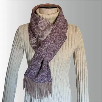 기모노 원단과 캐시미어 플러그 머플러 1 리버서블 기모노 리메이크