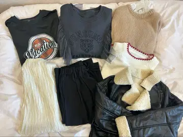 겨울 의류 상하의 아우터 묶음 판매 7세트