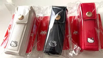 My 헬로키티 리본형 참 포함 립 파우치 립 케이스 3개 세트