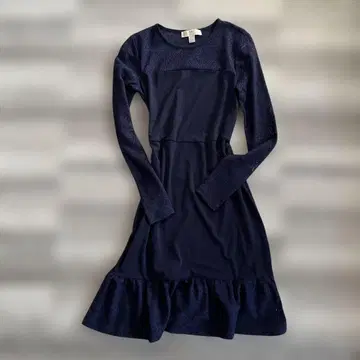 MICHAEL KORS 네이비 긴팔 원피스