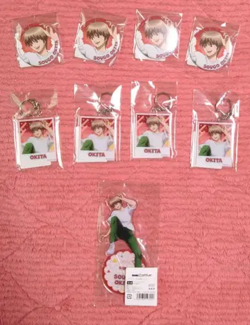 3년 Z반 은혼 DMM 스크래치 오키타 소고 캔뱃지 아크릴 스탠드