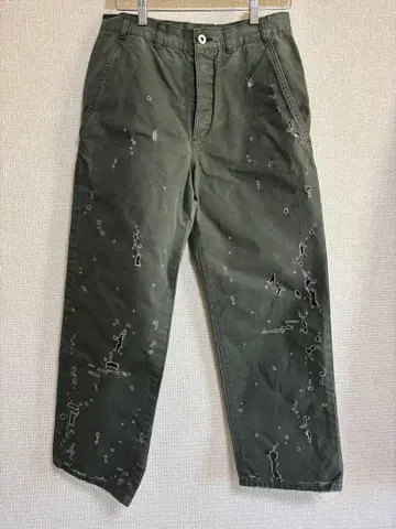 ISSUETHINGS 23SS 데미지 가공 팬츠 워크 팬츠