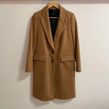 ZARA BASIC 브라운 베이지 롱 코트