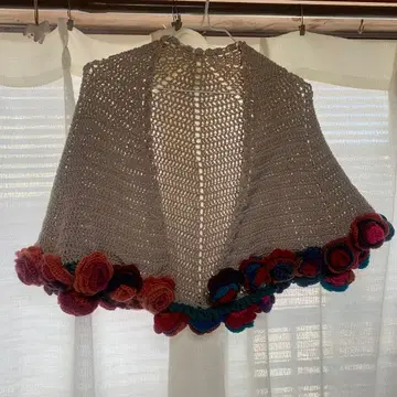 장미 숄 스톨 장미 모티브