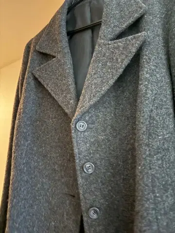 그레이 피 코트 울 코트