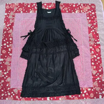 [ 미사용 새상품 ] 핑크하우스 프릴 잔뜩 타블리에 드레스