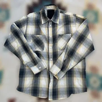 corefighter 초기 옴브레 체크 셔츠 XL