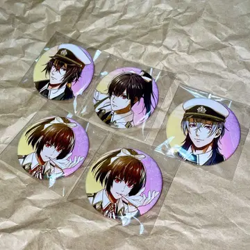 빌샤나전희 비주얼 트레이딩 캔뱃지 요리토모 봄겐 츠구노부 샤나오