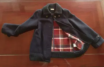 울 혼방 네이비 코트 L 사이즈