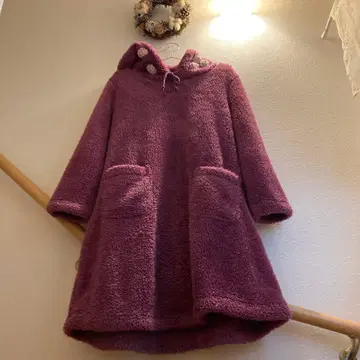 PINK HOUSE 플리스 후드 부착 룸웨어