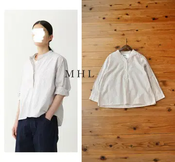 MHL 마가렛호웰 TRAM STRIPE COTTON 셔츠