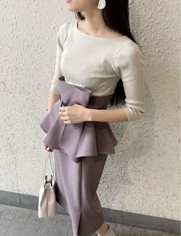 코르셋 벨트 타이트 스커트 SNIDEL 스나이델