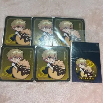 시쿠포니 미코토 박단야키 랜덤 코스터 다이컷 스티커