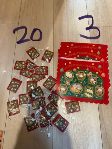 산리오 프리미엄 마스코트 크리스마스 메모 헬로키티 마이멜로디 쿠로미