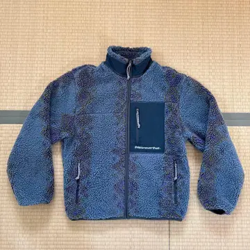 thisisneverthat 플리스 올 패턴 파란색