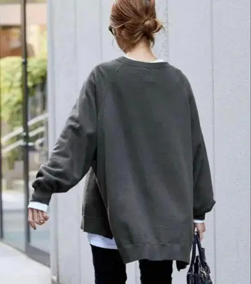 택 포함 새상품 FRAMeWORK 프레임워크 래글런 판초 맨투맨 블랙 D