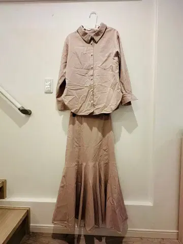 셋업 플레어 스커트