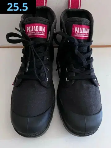 PALLADIUM 블랙 스니커즈 25.5cm