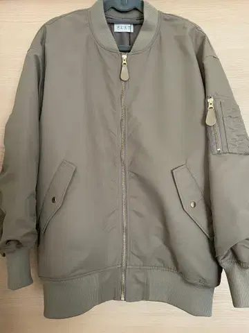 새상품 PLST 플라스테 깔끔한 MA-1 블루종