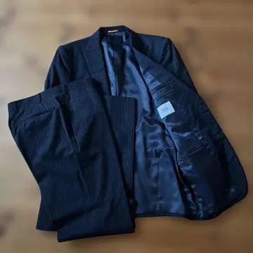 TAKEO KIKUCHI 비즈니스 정장 네이비 스트라이프 사이즈 3