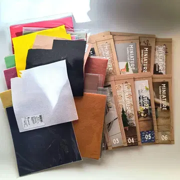 펠리시모 가죽 미니어처 miniature 텍스트 세트