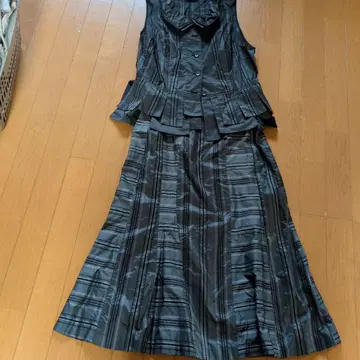 Ryuux 블랙 스커트 셋업 L