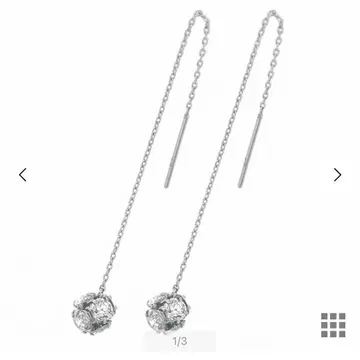 BLOOM K10 화이트 골드 큐빅 지르코니아 아메리칸 귀걸이