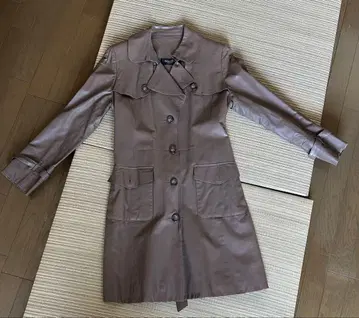 양가죽 Rozenfur 브라운 롱 코트 사이즈 44