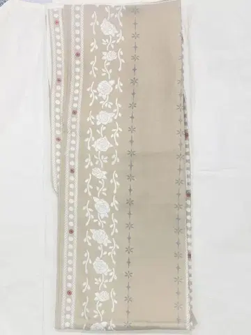 베이지 세탁 가능한 코몬 이중 기모노 L