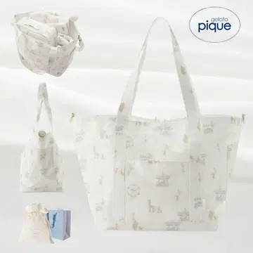 젤라피케 회전목마 패턴 마더백과 모자 수첩 케이스 세트 판매