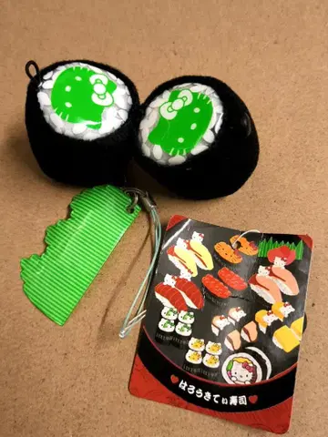 2008년 헬로키티 스시 봉제 인형 스트랩 갓파마키