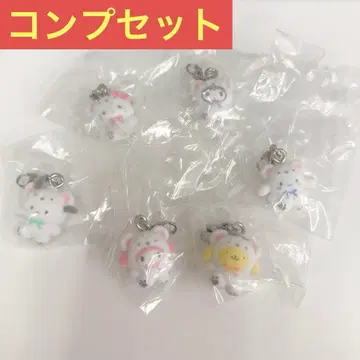 산리오 포근포근 스노우 메지루시 액세서리 컴프 전 6종