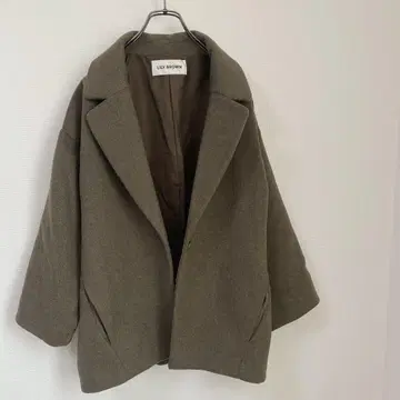 LILY BROWN 울 블렌드 미들 기장 코트