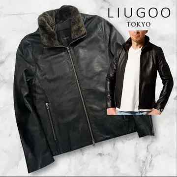 정가 27,500엔 컨디션 최상 LIUGOO TOKYO 양가죽 윙넥 싱글