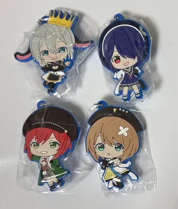 아오기리 고등학교 캡슐 러버 마스코트 4종 세트