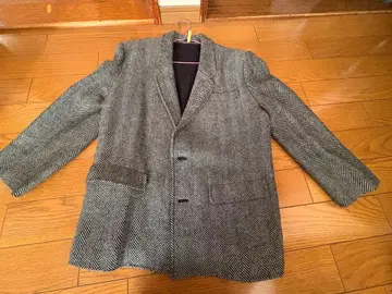 헤링본 무늬 테일러드 자켓 그레이 블랙