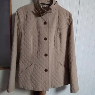 DAS 베이지 퀼팅 자켓