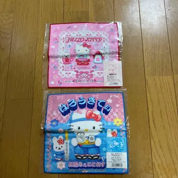 헬로키티 프티 타월 레스토랑 한정판 일본풍 웨이트리스 웨이트리스 레어