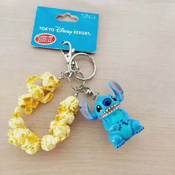 새상품 도쿄 디즈니 리조트 스티치 키링 팝콘