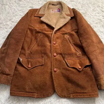 80s 빈티지 Schott 웨스턴 스웨이드 보아 런치 자켓