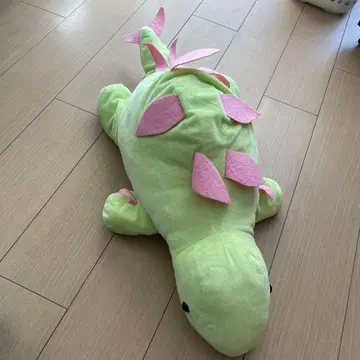 공룡형 봉제 인형 밝은 그린 컬러