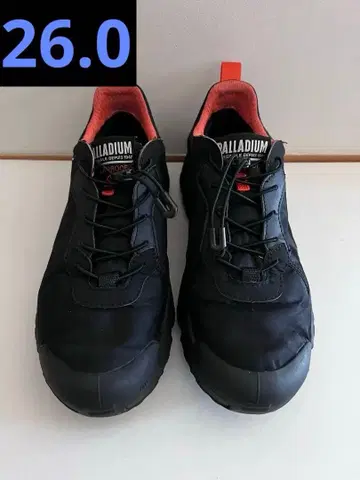 PALLADIUM 블랙/오렌지 스니커즈