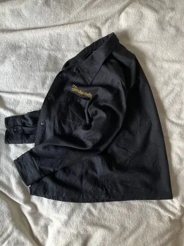 텐더 로인 체인 스티치 울 셔츠 M 블랙 자수 가을/겨울