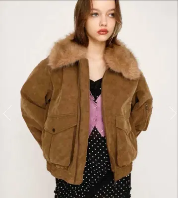 택 포함 새상품 SLY WASHED PUFFER 블루종