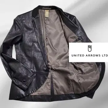 UNITED ARROWS 천연 가죽 테일러드 자켓 가죽 턱시도