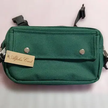 짙은 녹색 웨스트 파우치 벨트 조절 가능