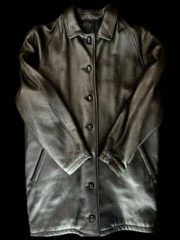 새상품급 Roots 가죽 코트 블랙 made In Canada