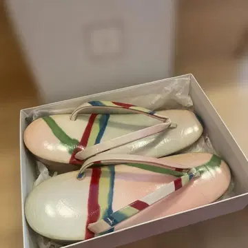 조리 파스텔 컬러 스트라이프 디자인 미사용 조리 23cm