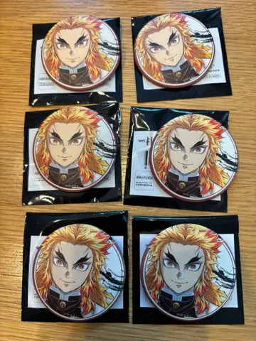 귀멸의 칼날 기둥전 매트 캔뱃지 렌고쿠